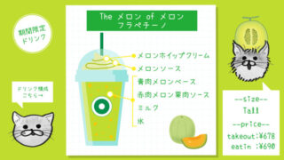 The メロン of メロン フラペチーノ