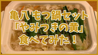 亀八 もつ鍋「やみつきの黄」